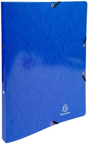 Exacompta 54882E Ringhefter Iderama aus starkem Colorspan-Karton für DIN A4, 2-O Ring 20 mm breit dunkelblau ideal für Schule und Büro Ringordner Ringbuchordner von Exacompta