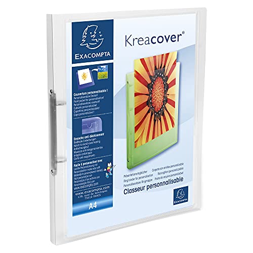 Exacompta 54960E Ringbuch KreaCover aus Kunststoff für DIN A4, 2-O Ring Mechanik 15 mm, Rücken 20 mm, Außenmaße 32 x 25 cm farblos transparent Exacompta 54960E Ringbuch KreaCover aus Kunststoff für DIN A4, 2-O Ring Mechanik 15 mm, Rücken 20 mm, Außenmaße 32 x 25 cm farblos transparent von Exacompta