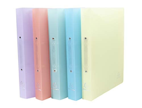 Exacompta 54970E 5er Pack Premium Kunststoff-Ringbuch Chromaline aus mittelfestem transluzentem Polypropylen 2 Ringe Füllhöhe 30mm DIN A4 Plastikordner ideal für Büro und Schule farbig sortiert Exacompta 54970E 5er Pack Premium Kunststoff-Ringbuch Chromaline aus mittelfestem transluzentem Polypropylen 2 Ringe Füllhöhe 30mm DIN A4 Plastikordner ideal für Büro und Schule farbig sortiert von Exacompta