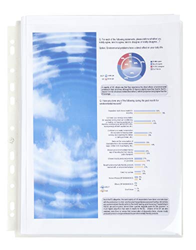 Exacompta 5507E 10er Pack Premium PP-Kunststoff Prospekthüllen. Für DIN A4 transparent glasklar oben offen Klarsichtfolie Plastikhülle Klarsichthülle ideal für Ordner Ringbücher und Hefter von Exacompta