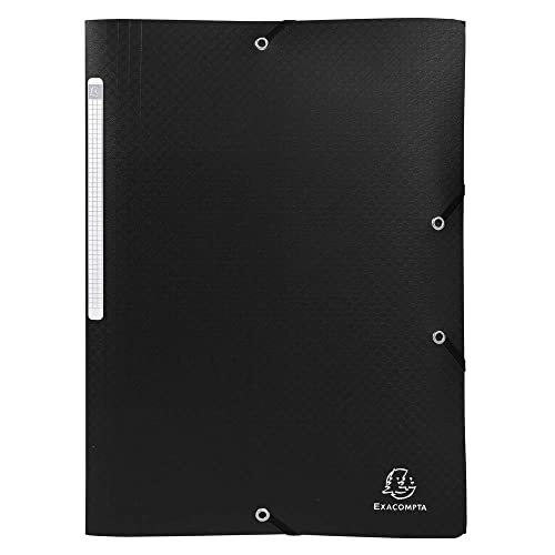 Exacompta 55081e 10er Pack Einschlagmappen OPAK. Aus blickdichtem Kunststoff DIN A4 mit 2 Gummizügen und 3 Klappen schwarz Sammelmappe Dokumentenmappe ideal für Büro und Schule Exacompta 55081e 10er Pack Einschlagmappen OPAK. Aus blickdichtem Kunststoff DIN A4 mit 2 Gummizügen und 3 Klappen schwarz Sammelmappe Dokumentenmappe ideal für Büro und Schule von EXACOMPTA