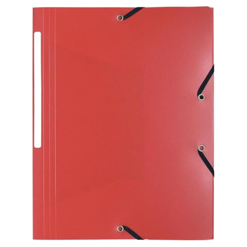 Exacompta 55085e 10er Pack Einschlagmappen OPAK. Aus blickdichtem Kunststoff DIN A4 mit 2 Gummizügen und 3 Klappen rot Sammelmappe Dokumentenmappe ideal für Büro und Schule Exacompta 55085e 10er Pack Einschlagmappen OPAK. Aus blickdichtem Kunststoff DIN A4 mit 2 Gummizügen und 3 Klappen rot Sammelmappe Dokumentenmappe ideal für Büro und Schule von Exacompta