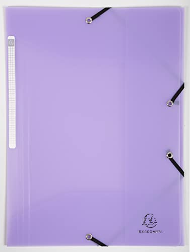 Exacompta 55175E 5er Pack Einschlagmappen Chromaline aus Polypropylen mit 3 Klappen und 2 Gummizügen, 24 x 32 cm, DIN A4, Pastell-Farbe Mauve Sammelmappe Dokumentenmappe für Büro und Schule Exacompta 55175E 5er Pack Einschlagmappen Chromaline aus Polypropylen mit 3 Klappen und 2 Gummizügen, 24 x 32 cm, DIN A4, Pastell-Farbe Mauve Sammelmappe Dokumentenmappe für Büro und Schule von Exacompta