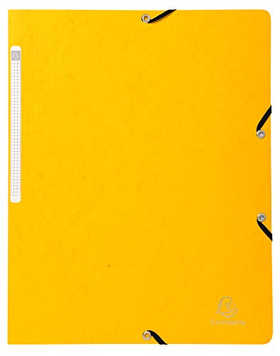 Exacompta 5519E 25er Pack Eckspanner-Mappe. Aus extra starkem Manila-Karton DIN A4 mit 2 Gummizügen und Rückenschild gelb Sammelmappe Dokumentenmappe Exacompta 5519E 25er Pack Eckspanner-Mappe. Aus extra starkem Manila-Karton DIN A4 mit 2 Gummizügen und Rückenschild gelb Sammelmappe Dokumentenmappe von Exacompta