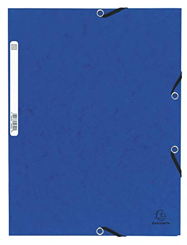 Exacompta 55302E Einschlagmappe. Aus extra starkem Colorspan-Karton DIN A4 mit 3 Klappen und Gummizügen blau Sammelmappe Dokumentenmappe ideal für Büro und Schule Exacompta 55302E Einschlagmappe. Aus extra starkem Colorspan-Karton DIN A4 mit 3 Klappen und Gummizügen blau Sammelmappe Dokumentenmappe ideal für Büro und Schule von Exacompta