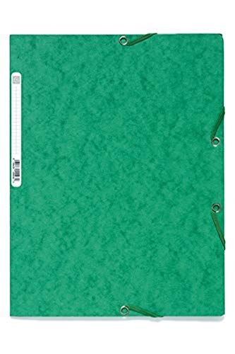 Exacompta 55503E 25er Pack Einschlagmappen. Aus extra starkem Colorspan-Karton DIN A4 mit 2 Gummizügen, 3 Klappen und Rückenschild grün Sammelmappe Dokumentenmappe, 24 x 32 Exacompta 55503E 25er Pack Einschlagmappen. Aus extra starkem Colorspan-Karton DIN A4 mit 2 Gummizügen, 3 Klappen und Rückenschild grün Sammelmappe Dokumentenmappe, 24 x 32 von Exacompta
