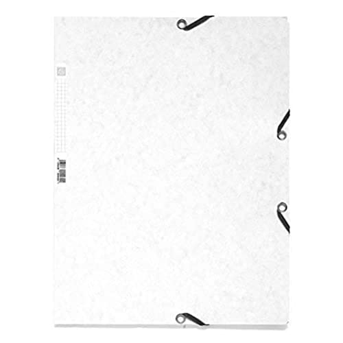 Exacompta 55506E 25er Pack Premium Einschlagmappe. Aus Colorspan-Karton DIN A4 mit 2 Gummizügen und 3 Klappen weiß Sammelmappe Dokumentenmappe ideal für Büro und Schule Exacompta 55506E 25er Pack Premium Einschlagmappe. Aus Colorspan-Karton DIN A4 mit 2 Gummizügen und 3 Klappen weiß Sammelmappe Dokumentenmappe ideal für Büro und Schule von Exacompta