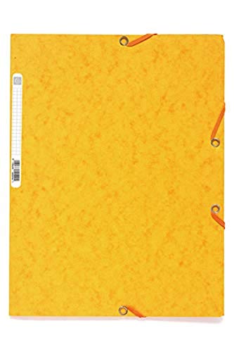 Exacompta 55509E 25er Premium Einschlagmappen. Aus extra starkem Colorspan-Karton mit 3 Innenklappen und 2 Gummizügen DIN A4 gelb Sammelmappe Dokumentenmappe für Büro und Schule Exacompta 55509E 25er Premium Einschlagmappen. Aus extra starkem Colorspan-Karton mit 3 Innenklappen und 2 Gummizügen DIN A4 gelb Sammelmappe Dokumentenmappe für Büro und Schule von Exacompta