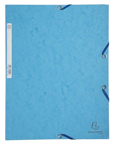 Exacompta 55519E 25er Pack Einschlagmappe EUROPA. Aus Karton DIN A4 mit 2 Gummizügen und 3 Klappen türkis Sammelmappe Dokumentenmappe ideal für Büro und Schule Exacompta 55519E 25er Pack Einschlagmappe EUROPA. Aus Karton DIN A4 mit 2 Gummizügen und 3 Klappen türkis Sammelmappe Dokumentenmappe ideal für Büro und Schule von Exacompta