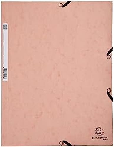 Exacompta 55527E Sammelmappe Aquarel, 24 x 32 cm für DIN A4, Gummizugverschluß, 3 Klappen, Colospan 400 g/m², 1 Stück, Pastellrot Exacompta 55527E Sammelmappe Aquarel, 24 x 32 cm für DIN A4, Gummizugverschluß, 3 Klappen, Colospan 400 g/m², 1 Stück, Pastellrot von Exacompta