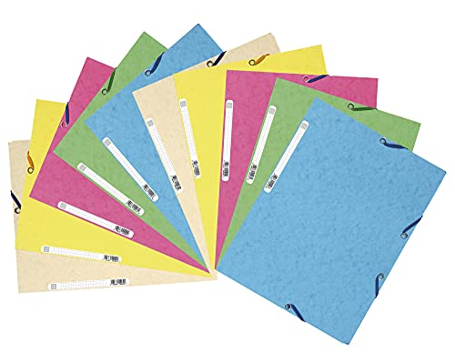 Exacompta 55550E 10er Pack Premium Einschlagmappen Pastell. Aus extra starkem Colorspan-Karton 3 Innenklappen und 2 Gummizügen DIN A4 farbig sortiert Sammelmappe Dokumentenmappe für Büro und Schule Exacompta 55550E 10er Pack Premium Einschlagmappen Pastell. Aus extra starkem Colorspan-Karton 3 Innenklappen und 2 Gummizügen DIN A4 farbig sortiert Sammelmappe Dokumentenmappe für Büro und Schule von Exacompta