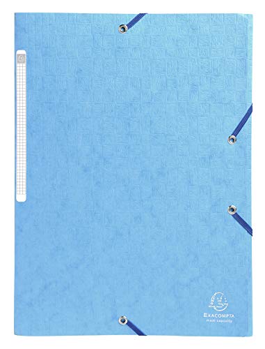 Exacompta 55761E Einschlagmappe Scotten aus Colorspan-Karton DIN A4 2 Gummizügen und 3 Klappen und Beschriftungsetikett türkis Sammelmappe Dokumentenmappe Exacompta 55761E Einschlagmappe Scotten aus Colorspan-Karton DIN A4 2 Gummizügen und 3 Klappen und Beschriftungsetikett türkis Sammelmappe Dokumentenmappe von Exacompta