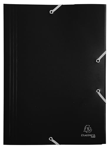 Exacompta 55901E 30er Pack Kunststoff-Einschlagmappen mit 3 Innenklappen und 2 Gummizügen DIN A4 schwarz Sammelmappe Dokumentenmappe für Büro und Schule Exacompta 55901E 30er Pack Kunststoff-Einschlagmappen mit 3 Innenklappen und 2 Gummizügen DIN A4 schwarz Sammelmappe Dokumentenmappe für Büro und Schule von Exacompta