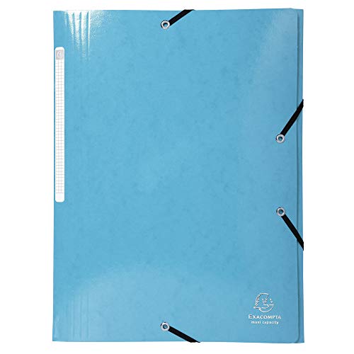 Exacompta 55930E 10er Pack Einschlagmappen Iderama. Aus Colorspan-Karton mit 3 Klappen und 2 Gummizügen, 24 x 32 cm, DIN A4, hellblau Sammelmappe Dokumentenmappe für Büro und Schule Exacompta 55930E 10er Pack Einschlagmappen Iderama. Aus Colorspan-Karton mit 3 Klappen und 2 Gummizügen, 24 x 32 cm, DIN A4, hellblau Sammelmappe Dokumentenmappe für Büro und Schule von Exacompta