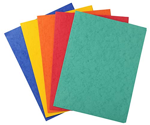 Exacompta 56400E 10er Pack Premium Einschlagmappe. Made in Germany. Aus extra starkem Colorspan-Karton mit 3 Innenklappen und 2 Gummizügen DIN A4 Sammelmappe für Büro und Schule farbig sortiert Exacompta 56400E 10er Pack Premium Einschlagmappe. Made in Germany. Aus extra starkem Colorspan-Karton mit 3 Innenklappen und 2 Gummizügen DIN A4 Sammelmappe für Büro und Schule farbig sortiert von Exacompta