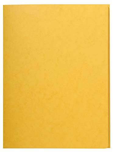 Exacompta 56404E Packung mit 25 Aktenmappen (aus Manilakarton 390g/qm, robust und praktisch, 24 x 32 cm, für DIN A4) 25er Pack gelb von Exacompta
