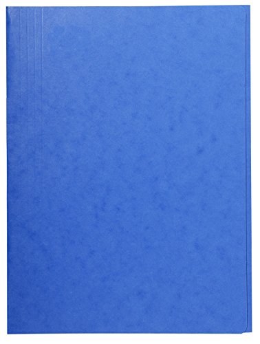 Exacompta 56407E Packung mit 25 Aktenmappen (aus Manilakarton 390g/qm, robust und praktisch, 24 x 32 cm, für DIN A4) 25er Pack blau von Exacompta