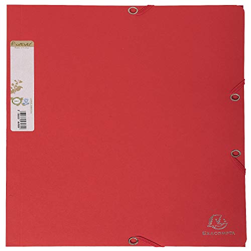 Exacompta 56985E 25er Pack Einschlagmappe Forever. Aus Recycling-Karton DIN A4 mit 2 Gummizügen, 3 Klappen und Rückenschild rot zweifarbig Sammelmappe Dokumentenmappe Blauer Engel Exacompta 56985E 25er Pack Einschlagmappe Forever. Aus Recycling-Karton DIN A4 mit 2 Gummizügen, 3 Klappen und Rückenschild rot zweifarbig Sammelmappe Dokumentenmappe Blauer Engel von Exacompta