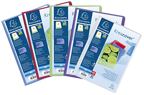 Exacompta 5759E 8er Pack Sichtmappe KeaCover aus Kunststoff DIN A4 mit 50 Klarsichthüllen, 100 Sichten, perfekt für die Schule und das Büro Aktenhülle, Prospekthülle, farbig sortiert Exacompta 5759E 8er Pack Sichtmappe KeaCover aus Kunststoff DIN A4 mit 50 Klarsichthüllen, 100 Sichten, perfekt für die Schule und das Büro Aktenhülle, Prospekthülle, farbig sortiert von Exacompta