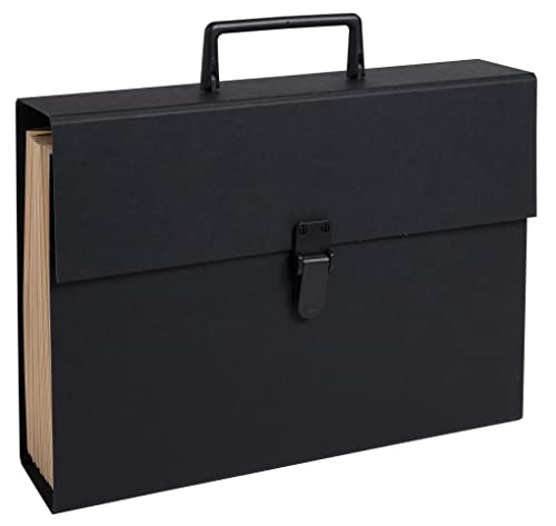 Exacompta 58421E Premium Dokumententasche mit Clipverschluss und Tragegriff DIN A4 20 Fächer, schwarz, 38.5 x 25 cm Exacompta 58421E Premium Dokumententasche mit Clipverschluss und Tragegriff DIN A4 20 Fächer, schwarz, 38.5 x 25 cm von Exacompta