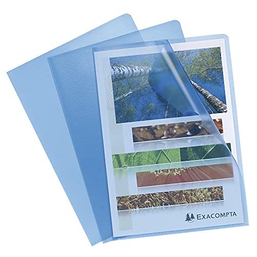 Exacompta 58522E 100er Pack PP-Kunststoff Aktenhüllen. Für DIN A4 transparent genarbt blau oben und seitlich offen Plastikhülle Klarsichthülle für Büro und die mobile Organisation Exacompta 58522E 100er Pack PP-Kunststoff Aktenhüllen. Für DIN A4 transparent genarbt blau oben und seitlich offen Plastikhülle Klarsichthülle für Büro und die mobile Organisation von Exacompta