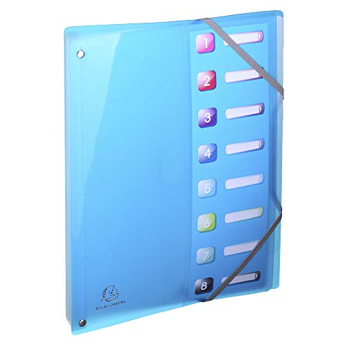 Exacompta 58670E Premium Ordnungsmappe Iderama. Aus stabilem Kunststoff DIN A4 8 Fächer mit dehnbarem Rücken 2 Gummizügen und Indexfenstern Register-Mappe Eckanner-Mappe 1 Stück Zufallsfarbe Exacompta 58670E Premium Ordnungsmappe Iderama. Aus stabilem Kunststoff DIN A4 8 Fächer mit dehnbarem Rücken 2 Gummizügen und Indexfenstern Register-Mappe Eckanner-Mappe 1 Stück Zufallsfarbe von Exacompta