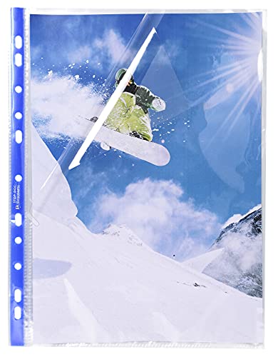 Exacompta 5870E 100er Pack Premium PP-Kunststoff Prospekthüllen. Für DIN A4 transparent glasklar oben und seitlich offen Klarsichtfolie Plastikhülle Klarsichthülle ideal für Ordner und Ringbücher glasklar | DIN A4 Exacompta 5870E 100er Pack Premium PP-Kunststoff Prospekthüllen. Für DIN A4 transparent glasklar oben und seitlich offen Klarsichtfolie Plastikhülle Klarsichthülle ideal für Ordner und Ringbücher glasklar | DIN A4 von Exacompta