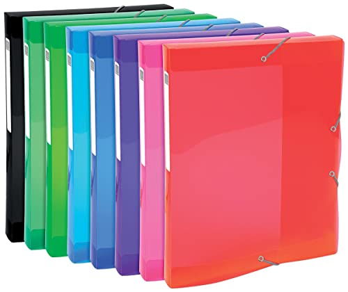 Exacompta 59670E Premium Sammelbox Iderama mit Gummizug 25 mm breit aus extra starkem Colorspan-Karton mit Rückenschild für DIN A4 Archivbox Heftbox Dokumentenbox Zeichenbox 1 Stück Zufallsfarbe Exacompta 59670E Premium Sammelbox Iderama mit Gummizug 25 mm breit aus extra starkem Colorspan-Karton mit Rückenschild für DIN A4 Archivbox Heftbox Dokumentenbox Zeichenbox 1 Stück Zufallsfarbe von Exacompta