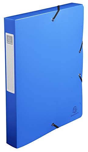 Exacompta 59782E Sammelbox OPAK mit Gummizug 40 mm breit aus blickdichtem Kunststoff mit Rückenschild für DIN A4 Archivbox Heftbox Dokumentenbox Zeichenbox blau Exacompta 59782E Sammelbox OPAK mit Gummizug 40 mm breit aus blickdichtem Kunststoff mit Rückenschild für DIN A4 Archivbox Heftbox Dokumentenbox Zeichenbox blau von Exacompta