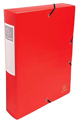 Exacompta 59885E Sammelbox OPAK mit Gummizug 80 mm breit aus blickdichtem Kunststoff mit Rückenschild für DIN A4 Archivbox Heftbox Dokumentenbox Zeichenbox rot Exacompta 59885E Sammelbox OPAK mit Gummizug 80 mm breit aus blickdichtem Kunststoff mit Rückenschild für DIN A4 Archivbox Heftbox Dokumentenbox Zeichenbox rot von Exacompta