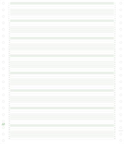 Exacompta 62211E Computerpapier 2000 Blatt liniert 240mm x 11" 1-lagig Weiß von Exacompta