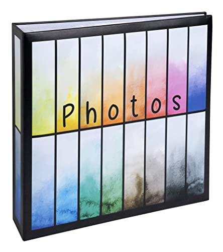 Exacompta 62882E Fotoalbum mit Einstecktaschen RAINBOW 200 Fotos 10x15cm 100 Seiten Format 22,5x22 cm Einband aus bedrucktem Papier schwarzer Hintergrund mit Farbverlauf Glanzfolienkaschierung Exacompta 62882E Fotoalbum mit Einstecktaschen RAINBOW 200 Fotos 10x15cm 100 Seiten Format 22,5x22 cm Einband aus bedrucktem Papier schwarzer Hintergrund mit Farbverlauf Glanzfolienkaschierung von Exacompta