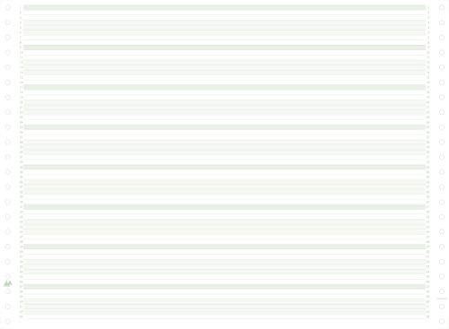 Exacompta 66311E Computerpapier 2000 Blatt endlos liniert 380mm x 11" 1-lagig, Mikroperforation, abnehmbare Caroll-Bänder Weiß von Exacompta