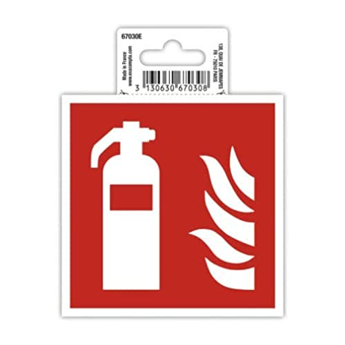 Exacompta 67030E Feuerlöscher Klebeschild 10x10cm Rot-Weiß aus UV-beständigem PVC Hinweisschild Schilder Warnhinweis Sticker Aufkleber Türschild Exacompta 67030E Feuerlöscher Klebeschild 10x10cm Rot-Weiß aus UV-beständigem PVC Hinweisschild Schilder Warnhinweis Sticker Aufkleber Türschild von Exacompta