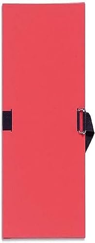Exacompta 725E Dokumentenmappe (Dehnbarer Faltenrücken, kaschierter Karton, gefärbter stoffeinband, Format DIN A4) 1 Stück rot von Exacompta