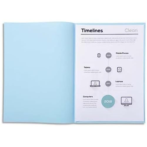 Exacompta 850006E Aktendeckel Packung (22 x 31cm, ideal zum Schutz Ihre Dokumente in Format DIN A4, 21 x 29,7 cm) 250er Pack hellblau von Exacompta