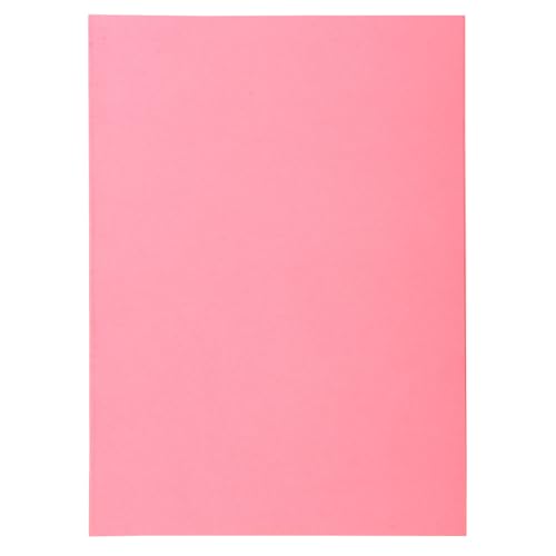 Exacompta - 850103E - Karton mit 10 Paketen mit je 100 Untermappen SUPER 60 g/m² in Pastellfarben - PEFC™ zertifizierte Dokumentenmappen - Maße 22 x 31 cm für DIN A4 - Farbe Rosa von Exacompta