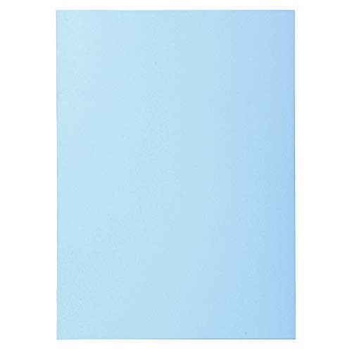 Exacompta 850106E 100er Pack Aktenteckel SUPER. Aus extra starkem Karton für DIN A4 in Pastellfarben PEFC™ zertifiziert hellblau Hefter ideal für das Büro und Schule und die mobile Organisation von Exacompta