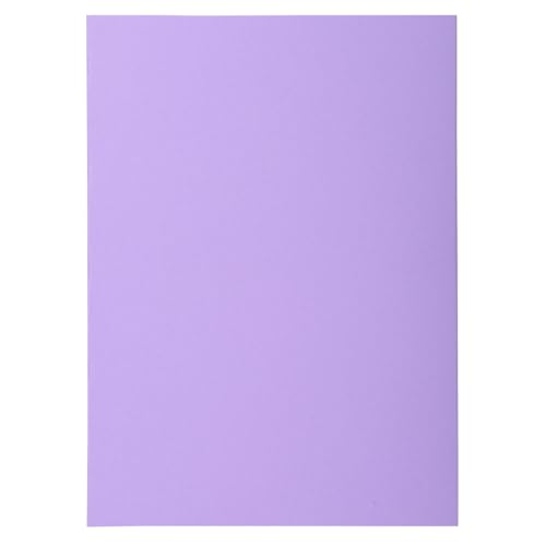 Exacompta - 850116E - Karton mit 10 Paketen mit je 100 Untermappen SUPER 60 g/m² in Pastellfarben - PEFC™ zertifizierte Dokumentenmappen - Maße 22 x 31 cm für DIN A4 - Farbe Flieder von Exacompta