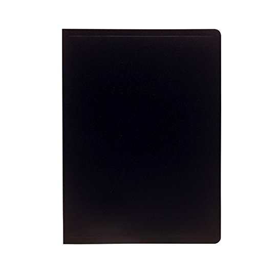 Exacompta 85101E Premium Sichtmappe aus blickdichten Kunststoff DIN A4 mit 100 Klarsichthüllen, 200 Sichten, perfekt für die Schule und das Büro Aktenhülle, Prospekthülle, schwarz von Exacompta