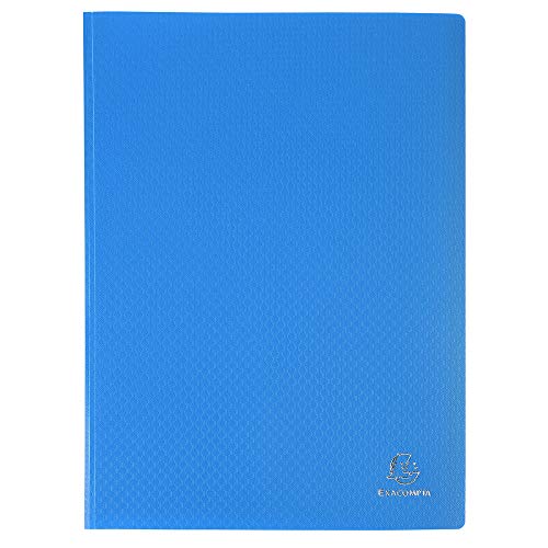 Exacompta 8522E Premium Sichtmappe aus blickdichten Kunststoff DIN A4 mit 20 Klarsichthüllen, 40 Sichten, perfekt für die Schule und das Büro Aktenhülle, Prospekthülle, blau Exacompta 8522E Premium Sichtmappe aus blickdichten Kunststoff DIN A4 mit 20 Klarsichthüllen, 40 Sichten, perfekt für die Schule und das Büro Aktenhülle, Prospekthülle, blau von Exacompta