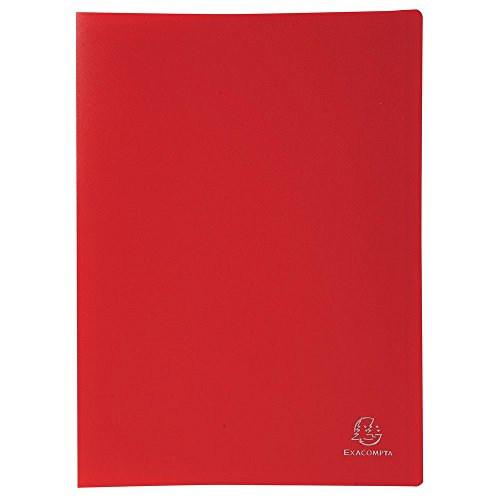 Exacompta 8545E Premium Sichtmappe aus blickdichten Kunststoff DIN A4 mit 40 Klarsichthüllen, 80 Sichten, perfekt für die Schule und das Büro Aktenhülle, Prospekthülle, rot Exacompta 8545E Premium Sichtmappe aus blickdichten Kunststoff DIN A4 mit 40 Klarsichthüllen, 80 Sichten, perfekt für die Schule und das Büro Aktenhülle, Prospekthülle, rot von Exacompta