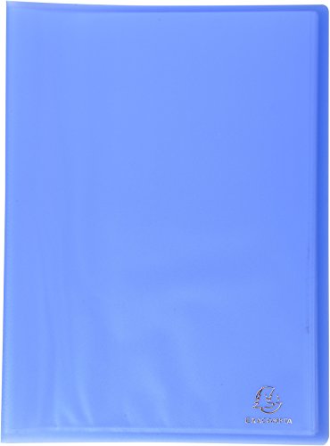 Exacompta 85462E Sichtmappe (Crystal Colours, PP, robust, 40 Hüllen (80 Ansichten) für Dokumente DIN A4) 1 Stück blau von Exacompta