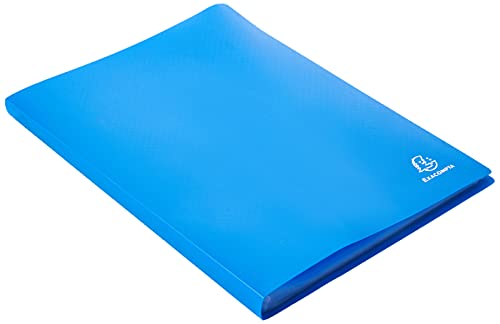 Exacompta 8562E Premium Sichtmappe aus blickdichten Kunststoff DIN A4 mit 60 Klarsichthüllen, 120 Sichten, perfekt für die Schule und das Büro Aktenhülle, Prospekthülle, blau Exacompta 8562E Premium Sichtmappe aus blickdichten Kunststoff DIN A4 mit 60 Klarsichthüllen, 120 Sichten, perfekt für die Schule und das Büro Aktenhülle, Prospekthülle, blau von Exacompta