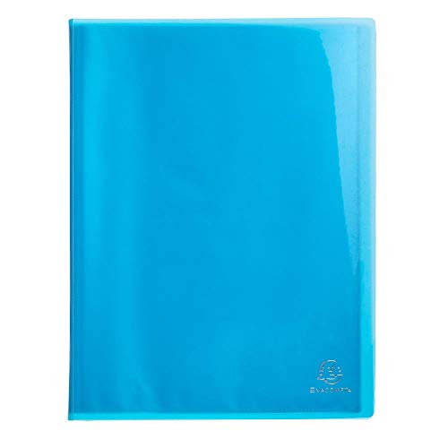 Exacompta 85872E Sichtmappe Iderama (aus PP, robust, mit 40 Hüllen, ideal für Dokumenten DIN A4, 21 x 29,7 cm) Blau 1 Stück von Exacompta
