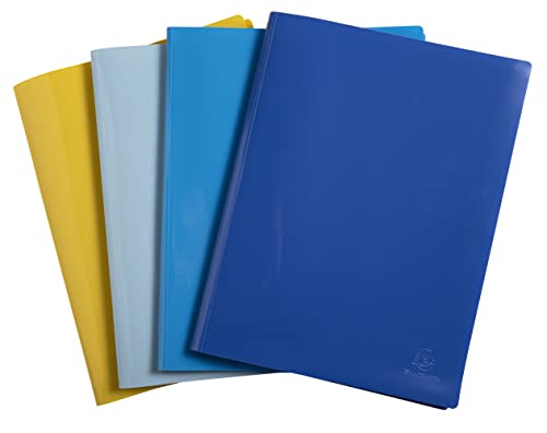 Exacompta 88110E 4er Pack Premium Sichtmappe BeeBlue aus blickdichten Recycling-Kunststoff DIN A4 mit 20 Klarsichthüllen, 40 Sichten, Aktenhülle, Prospekthülle 1 Stück Zufallsfarbe Blauer Engel Exacompta 88110E 4er Pack Premium Sichtmappe BeeBlue aus blickdichten Recycling-Kunststoff DIN A4 mit 20 Klarsichthüllen, 40 Sichten, Aktenhülle, Prospekthülle 1 Stück Zufallsfarbe Blauer Engel von Exacompta