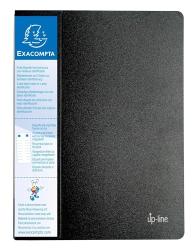 Exacompta 88201E 20er Pack Sichtmappe up-line aus Festem PP 800µ mit 20 Hüllen und etikett auf 3 Seiten für DIN A4 schwarz Perfekt für die Schule und das Büro Aktenhülle Prospekthülle Exacompta 88201E 20er Pack Sichtmappe up-line aus Festem PP 800µ mit 20 Hüllen und etikett auf 3 Seiten für DIN A4 schwarz Perfekt für die Schule und das Büro Aktenhülle Prospekthülle von Exacompta