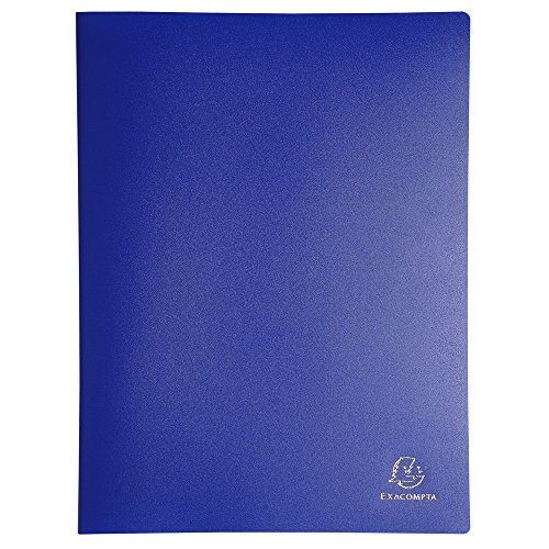 Exacompta 8830E Sichtmappe OPAK aus blickdichtem Kunststoff DIN A4 mit 30 Klarsichthüllen, 60 Sichten,1 Stück Zufallsfarbe, Aktenhülle, Prospekthülle von Exacompta