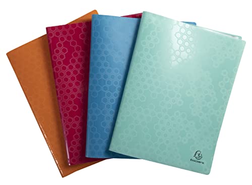 Exacompta 88750E 4er Pack Sichtmappen Maia aus Recycling-Kunststoff für DIN A4 mit 50 Klarsichthüllen, 100 Sichten, farbig sortiert, Aktenhülle, Prospekthülle Blauer Engel zertifiziert Exacompta 88750E 4er Pack Sichtmappen Maia aus Recycling-Kunststoff für DIN A4 mit 50 Klarsichthüllen, 100 Sichten, farbig sortiert, Aktenhülle, Prospekthülle Blauer Engel zertifiziert von Exacompta