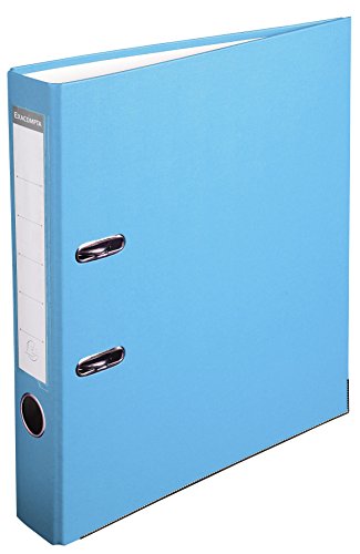 Exacompta 915412B Kunststoff-Ordner 5 cm schmal DIN A4 Kunststoffbezug außen Papierbezug innen Rückenschild austauschbar Ringordner Aktenordner Briefordner Büroordner Plastikordner hellblau Exacompta 915412B Kunststoff-Ordner 5 cm schmal DIN A4 Kunststoffbezug außen Papierbezug innen Rückenschild austauschbar Ringordner Aktenordner Briefordner Büroordner Plastikordner hellblau von Exacompta